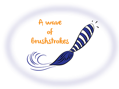 A wave of brushstrokes(12am doodle) brushstrokes dailydoodle