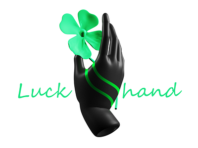 Lucky hand blessing god hand lucky 商标 希望 插图 设计