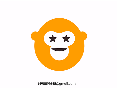 Gold star monkey cute design fashion illustration logo love monkey ui 品牌 希望 强大 正能量 滑稽