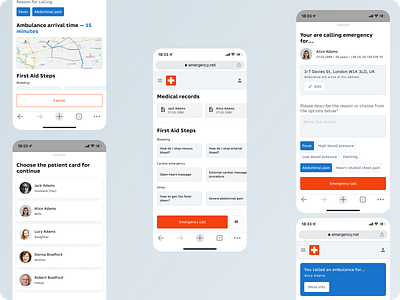 Emergency call website design emergency figma help medicine pharmacy ui ui design ux design