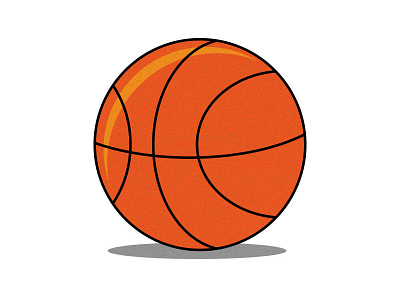 Dribbble basketball digital dribbble illustration illustrator minimal playground sports