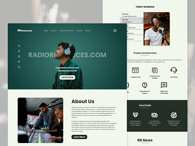 Radio Resources Website UI UX Design