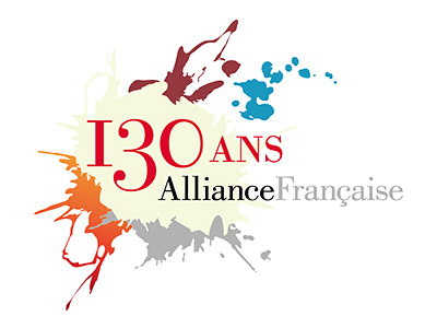 Logo pour les 130 ans de l'Alliance française