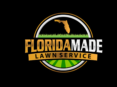 Lawn Service Logo Design graphic design landscape lawn service lawncare logo