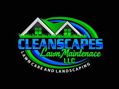 Lawn care and Landscaping Logo Design branding design graphic design graphics design illustration landscaping logo logo design logodesign lwancare vector