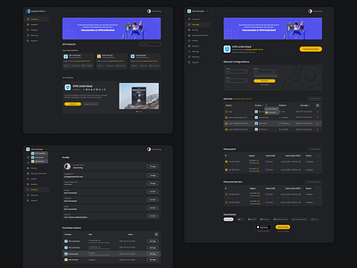 UI Dark Dashboard