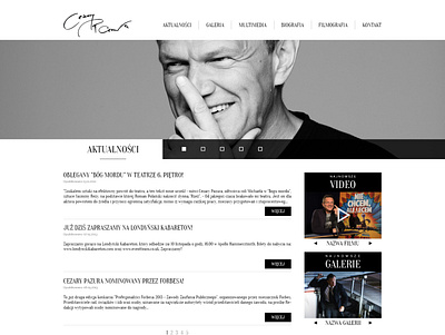 Cezary Pazura design minimal ui ux web website