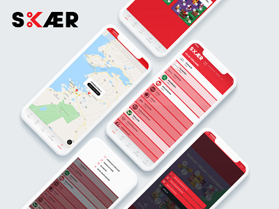 Skaer App android app branding design ios logo mobileapp ui ux
