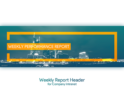 Weekly Performance Report company featured image header intranet report