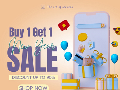 Facebook post for a sale offer branding graphic design illustration