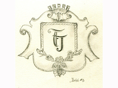 Winery Logo Sketch #2 logo pencil sketch vintage winery