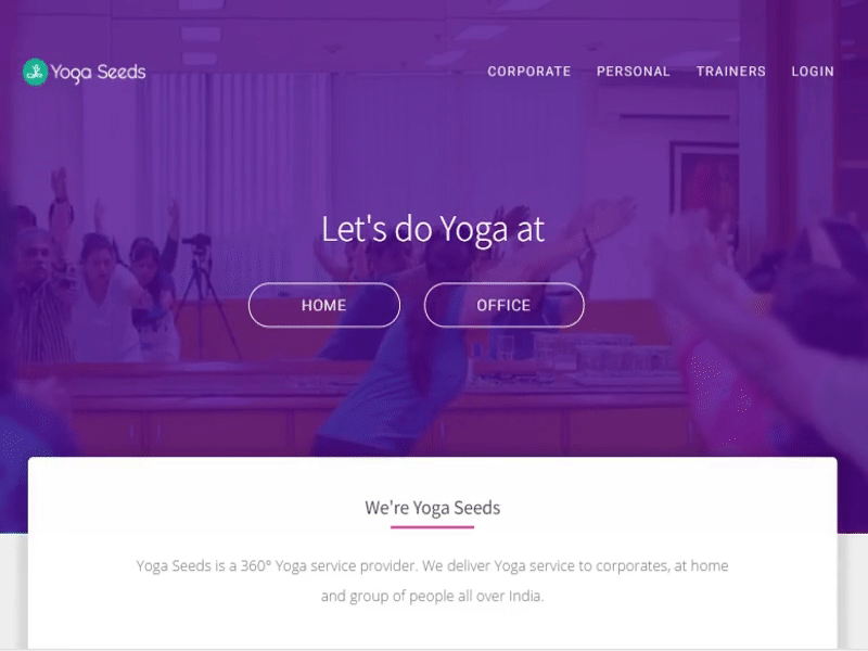 Yoga Website Illustration after effects illustration ui video website website design yoga