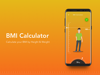 BMI Calculator android app bmi calculator health illustration mobile ui ux