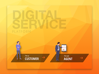 User selection Screen - Digital Kiosk agent android digital kiosk digital service health insurance sketch