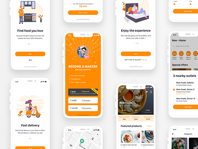 Food App Concept design food food app iphonex product sketch user interface design