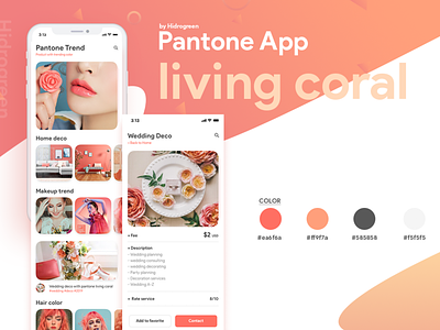 UI/UX ecommerce App concept with pantone color app concept app mobile ecommerce ios app design iphone x mobile design pantone trend 2019 trending color ui ux design uxui