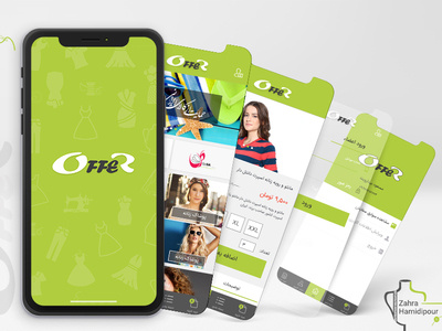 Offer App app design graphic illustration mobile profile ui ux