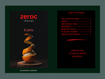 A Coffee Integral - AOC aesthetic branding cafe coffee color color palette colour design graphic design illustration menu restaurant restaurant menu sim ple