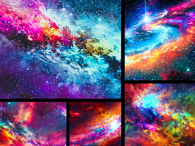 Billion Color Galaxy ai billion billion colors color color palette colorful colour design galaxy graphic design illustration space universe upscaled