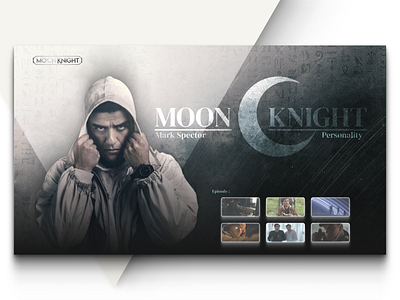 Web Design Concept | Moon Knight (Mark Spector). comics marvel moon knight