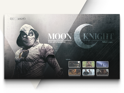 Web Design Concept | Moon Knight (Fist Of Khonshu). comics marvel moon knight web