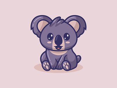 Cute Koala Illustration Cartoon animal cartoon character cute design graphic design illustration koala vector