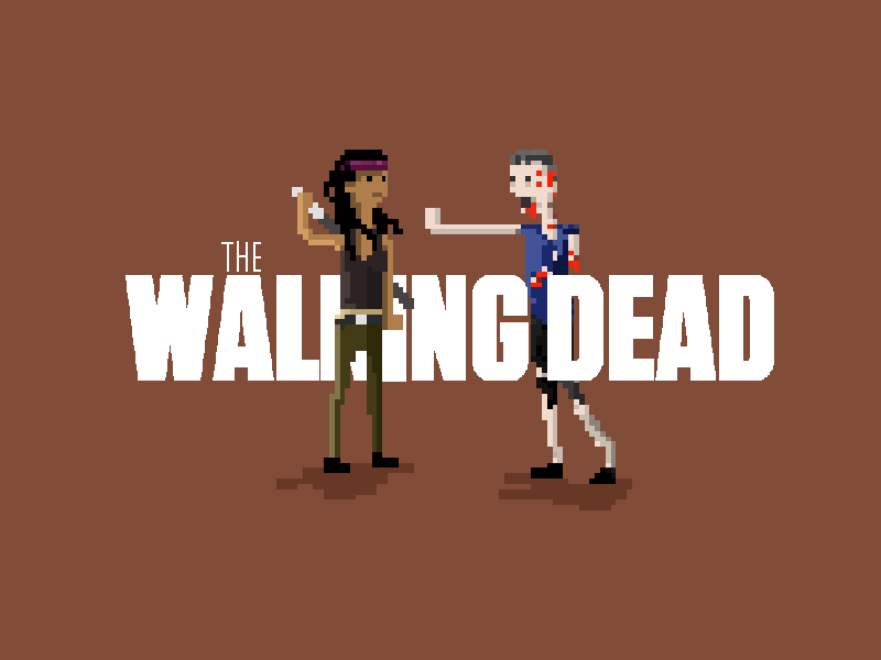 The Walking Dead Michonne art character dead michonne motion pixel the walking