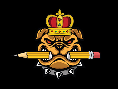 KING BULDOG 3d branding graphic design logo