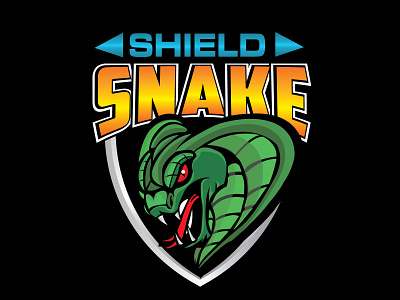SHEILD SNAKE design graphic illustration logo