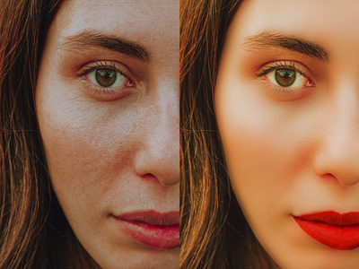 Skin retouching / image editing