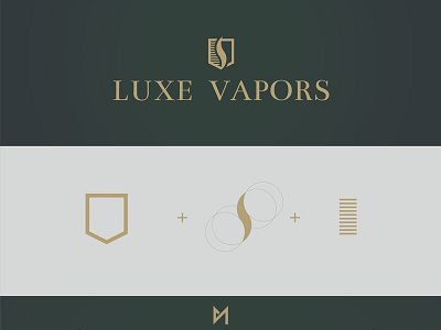 Logo - Lux Vapors branding claudio murru grid liquid logo vape