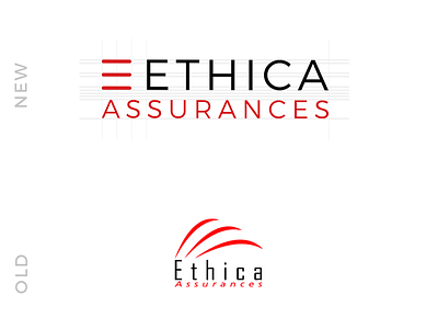Logo rebrand - ETHICA claudio murru insurances logo rebrand