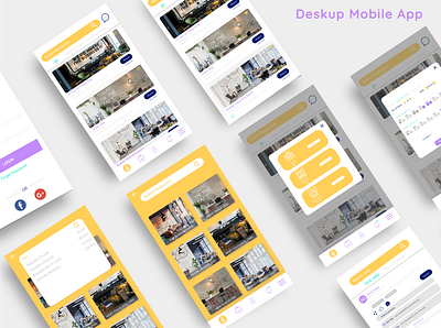 Mobile App Screens design illustration mobile app ui ui design ux ux design