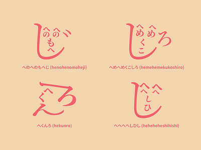 Henohenomoheji – Faces drawn with Hiragana characters