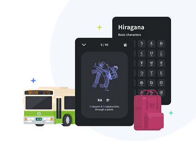 Tanukiwi Kana – a mobile app for learning Hiragana and Katakana