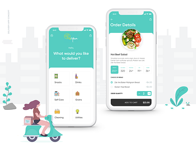 Delivery app concept