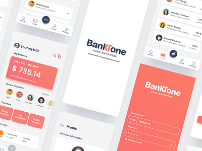 💳 BankTone | A Banking App with 2019's Pantone