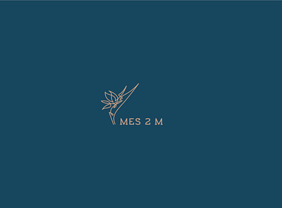 Mes2M branding design flat flower flower logo logo vector