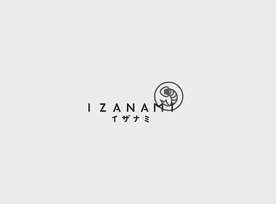 IZANAMI branding design flat japanese logo restaurant sushi vector