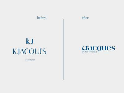 K.JACQUES rebranding concept branding design handmade kjacques logo saint tropez sandals tropezienne vector