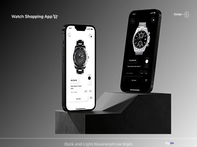 Watch shopping Ui App design