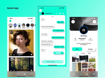 Social App Ui Design app design branding graphic design mobileapp social app ui ux web design