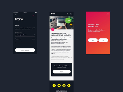Frank / Brand Identity / Product Design ui ux visual identity webapp