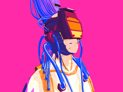 Robot girlfriend design illustration motiondesign 电影院4d 设计