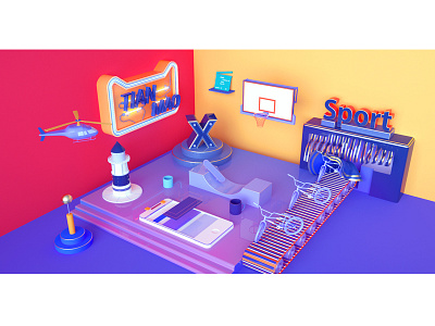 Tmall concept （天猫双十一） cinema 4d illustration motiondesign