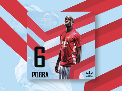 Paul Pogba banners design digital foot pogba soccer web