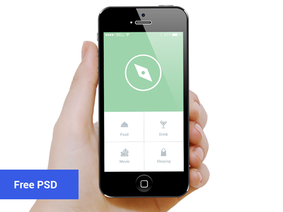 My Locator App UI Free PSD
