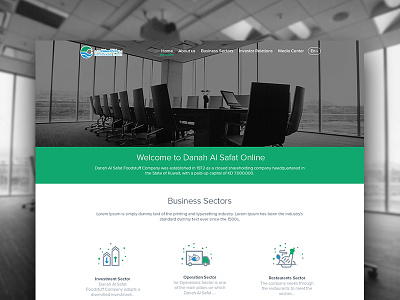 Business Website blue businesswebsite businesswebsiteui flat green webui