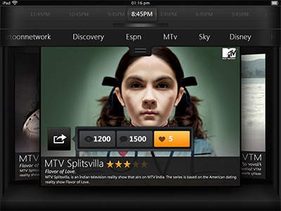 Watch My Tv apps ipad ratina ui ipad ui ipad3 ui live chanel app tv chanel app