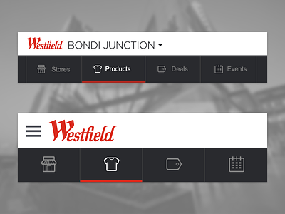 Westfield Responsive Menu menu navigation responsive ui web